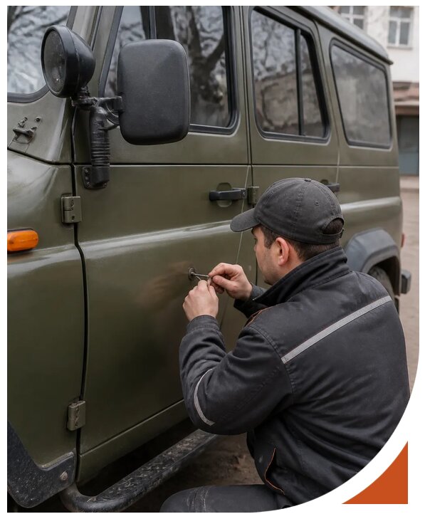 Профессиональное вскрытие автомобиля УАЗ без повреждений в Горном-Алтайске