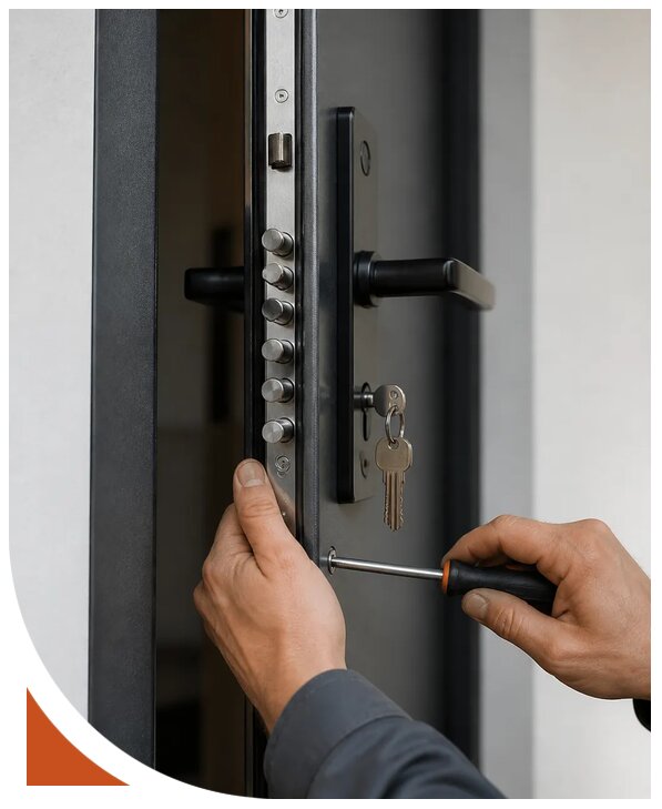 Установка замка на входную дверь в Горном-Алтайске — от 2592 р. | Разлок-Грн